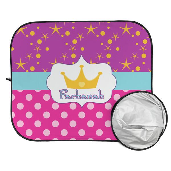 Sparkle & Dots Car Sun Shades - FOLDED & UNFOLDED