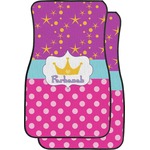 Sparkle & Dots Car Floor Mats (Front Seat) (Personalized)