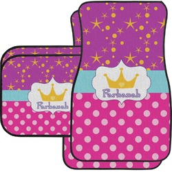 Sparkle & Dots Car Floor Mats Set - 2 Front & 2 Back (Personalized)