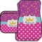 Sparkle & Dots Car Floor Mats Set - 2 Front & 2 Back (Personalized)