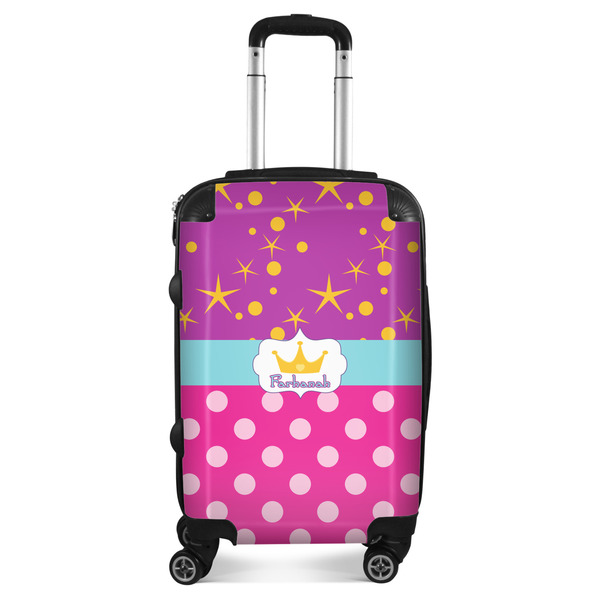 Custom Sparkle & Dots Suitcase - 20" Carry On (Personalized)