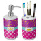Sparkle & Dots Ceramic Bathroom Accessories Set (Personalized)