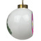 Sparkle & Dots Ceramic Christmas Ornament - Xmas Tree (Side View)