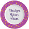 Sparkle & Dots Ceramic Dinner Plates (Set of 4) (Personalized)