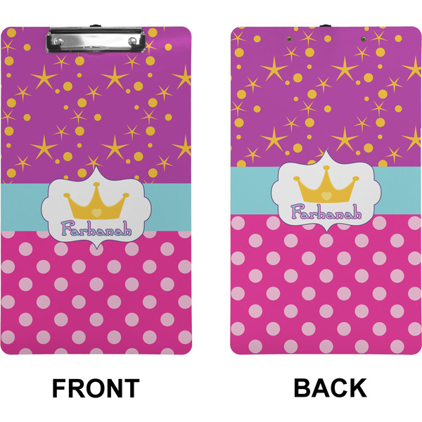 Sparkle & Dots Clipboard (Legal) (Front + Back)