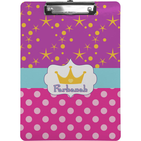 Custom Sparkle & Dots Clipboard (Letter Size) w/ Name or Text