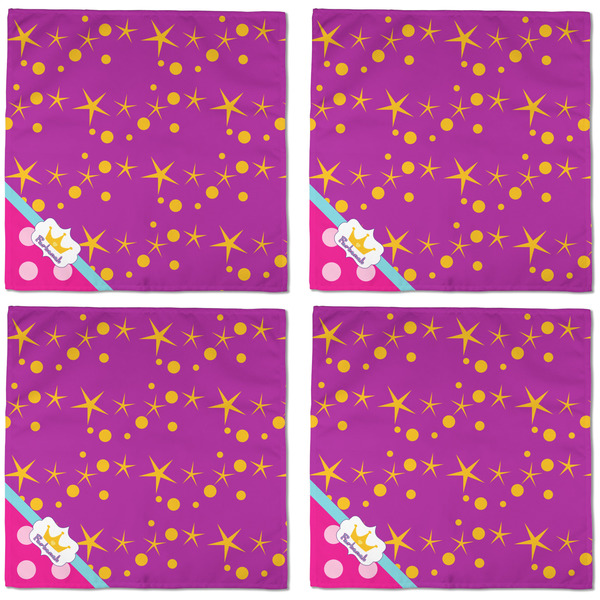 Sparkle & Dots Cloth Napkins - Personalized Dinner (APPROVAL) Set of 4