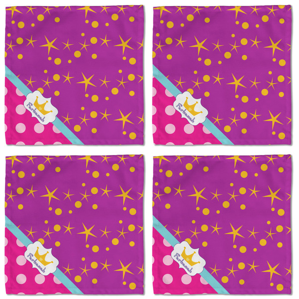 Sparkle & Dots Cloth Napkins - Personalized Lunch (APPROVAL) Set of 4