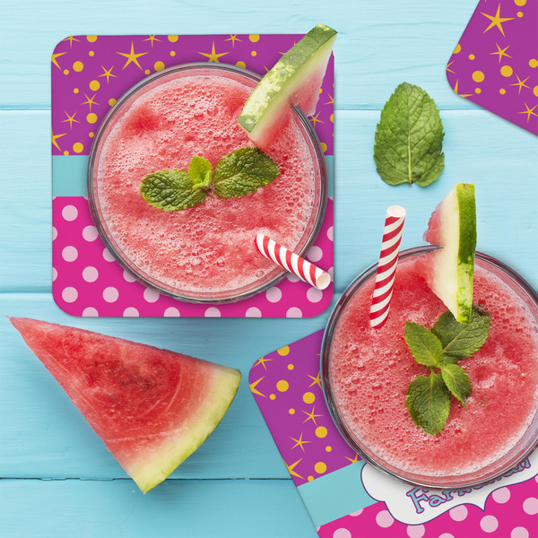 Sparkle & Dots Coaster Set - LIFESTYLE