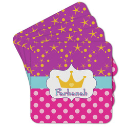 Sparkle & Dots Cork Coaster - Set of 4 w/ Name or Text