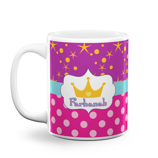 Custom Sparkle & Dots Coffee Mug (Personalized)