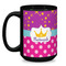 Sparkle & Dots Coffee Mug - 15 oz - Black