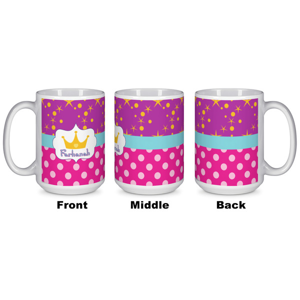 Sparkle & Dots Coffee Mug - 15 oz - White APPROVAL