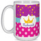 Sparkle & Dots Coffee Mug - 15 oz - White Full