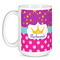 Sparkle & Dots Coffee Mug - 15 oz - White