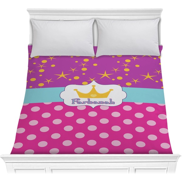 Custom Sparkle & Dots Comforter - Full / Queen (Personalized)
