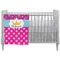 Sparkle & Dots Crib Comforter / Quilt (Personalized)