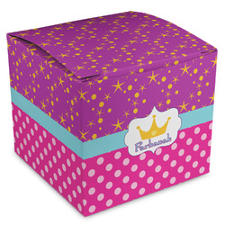 Sparkle & Dots Cube Favor Gift Boxes (Personalized)