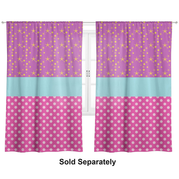 Custom Sparkle & Dots Curtain Panel - Custom Size