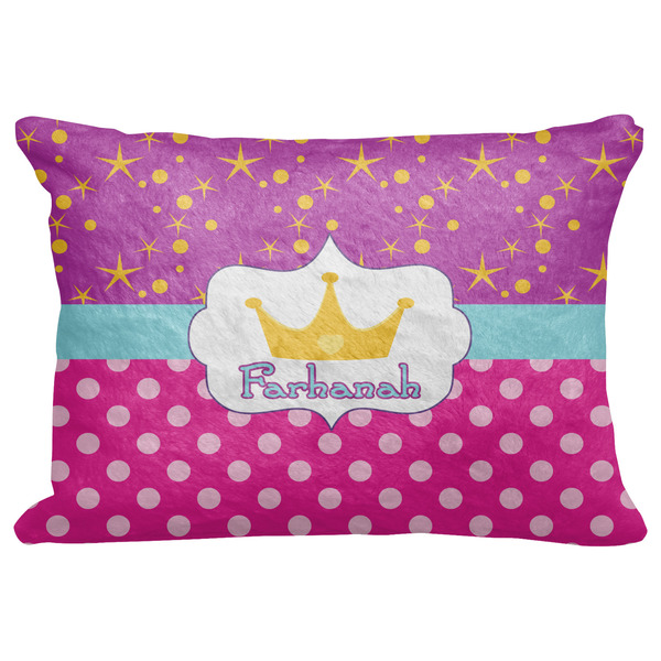 Custom Sparkle & Dots Decorative Baby Pillowcase - 16"x12" w/ Name or Text