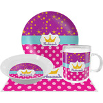 Sparkle & Dots Dinner Set - Single 4 Pc Setting w/ Name or Text