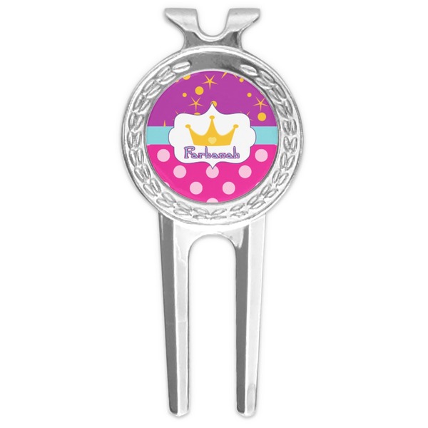 Custom Sparkle & Dots Golf Divot Tool & Ball Marker (Personalized)