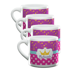 Sparkle & Dots Double Shot Espresso Cups - Set of 4 (Personalized)