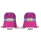 Sparkle & Dots Drawstring Backpack Front & Back Small