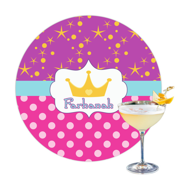 Custom Sparkle & Dots Printed Drink Topper (Personalized)