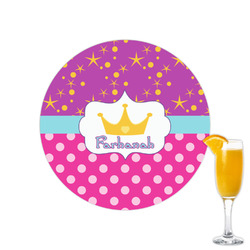 Sparkle & Dots Printed Drink Topper - 2.15" (Personalized)