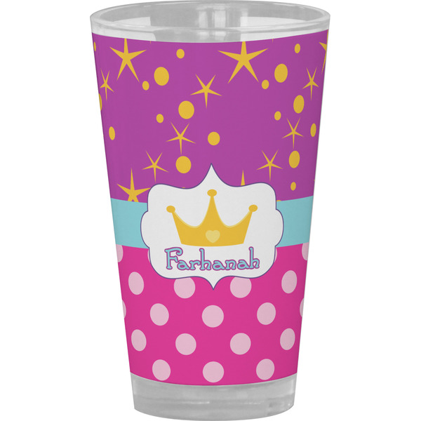 Custom Sparkle & Dots Pint Glass - Full Color (Personalized)