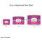 Sparkle & Dots Drum Lampshades - Sizing Chart