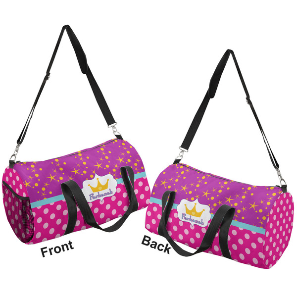 Sparkle & Dots Duffle bag large front and back sides