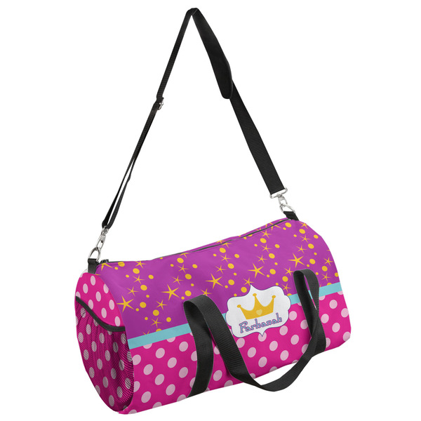 Custom Sparkle & Dots Duffel Bag (Personalized)