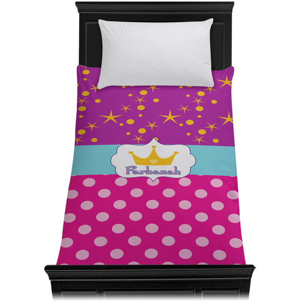 Sparkle & Dots Duvet Cover - Twin - On Bed - No Prop