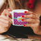 Sparkle & Dots Espresso Cup - 6oz (Double Shot) LIFESTYLE (Woman hands cropped)