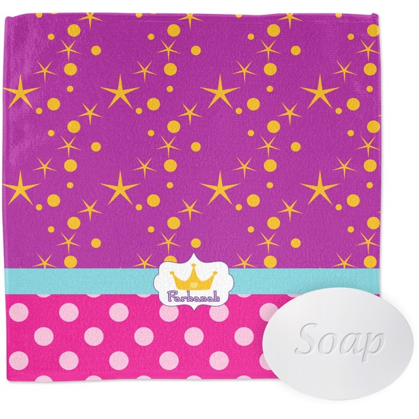 Custom Sparkle & Dots Washcloth (Personalized)