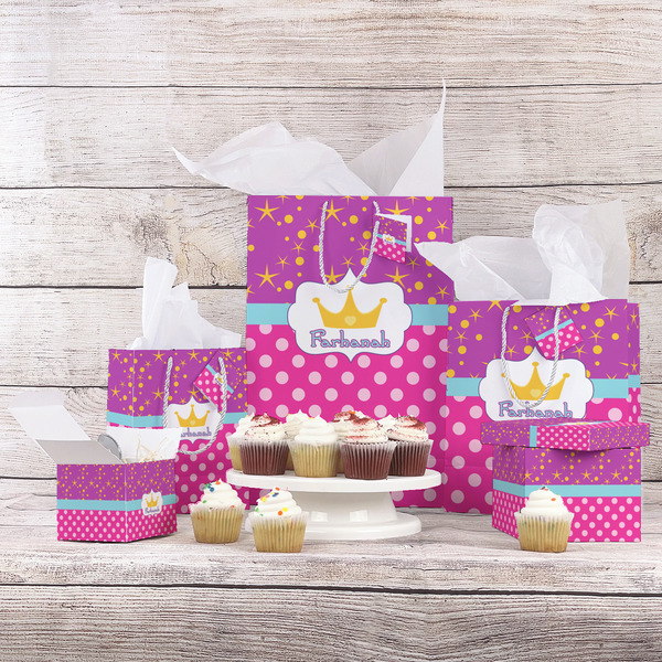 Sparkle & Dots Gift Bags - In Context
