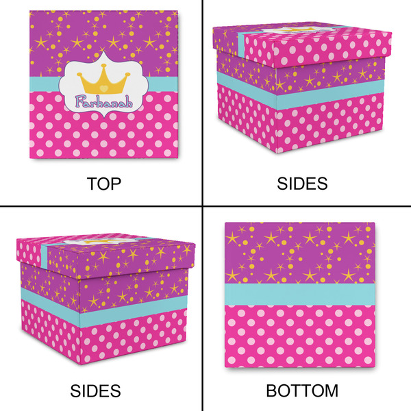 Sparkle & Dots Gift Boxes with Lid - Canvas Wrapped - Large - Approval
