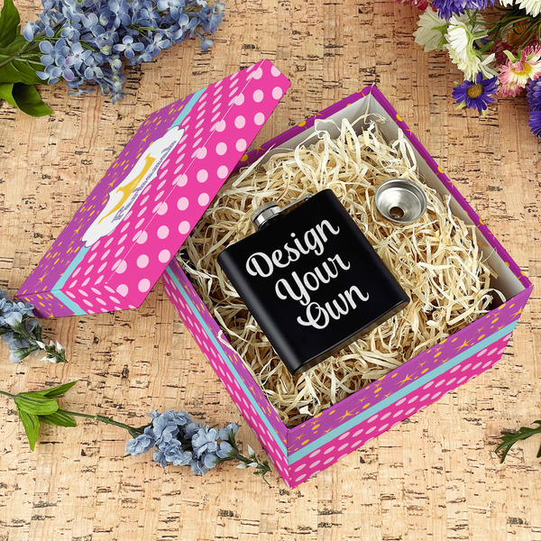 Sparkle & Dots Gift Boxes with Lid - Canvas Wrapped - Large - In Context