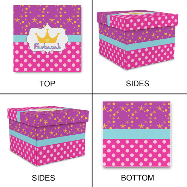 Sparkle & Dots Gift Boxes with Lid - Canvas Wrapped - Medium - Approval