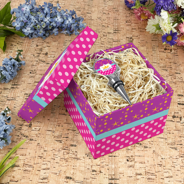 Sparkle & Dots Gift Boxes with Lid - Canvas Wrapped - Medium - In Context