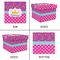 Sparkle & Dots Gift Boxes with Lid - Canvas Wrapped - Small - Approval