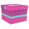 Sparkle & Dots Gift Box with Lid - Canvas Wrapped - X-Large (Personalized)