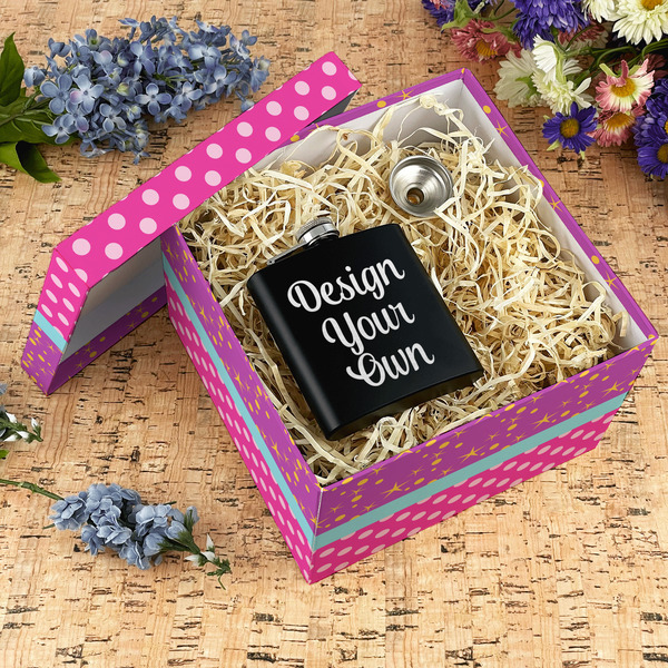 Sparkle & Dots Gift Boxes with Lid - Canvas Wrapped - X-Large - In Context