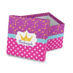 Sparkle & Dots Gift Box with Lid - Canvas Wrapped (Personalized)
