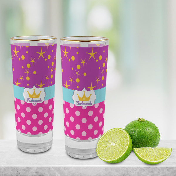 Sparkle & Dots Glass Shot Glass - 2 oz - LIFESTYLE