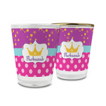 Sparkle & Dots Glass Shot Glass - 1.5 oz (Personalized)