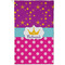 Sparkle & Dots Golf Towel - Poly-Cotton Blend - Small w/ Name or Text