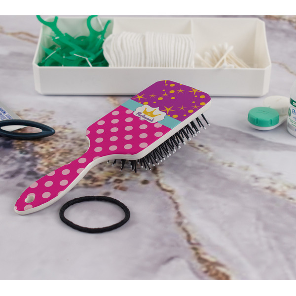 Sparkle & Dots Hair Brush - In Bathroom